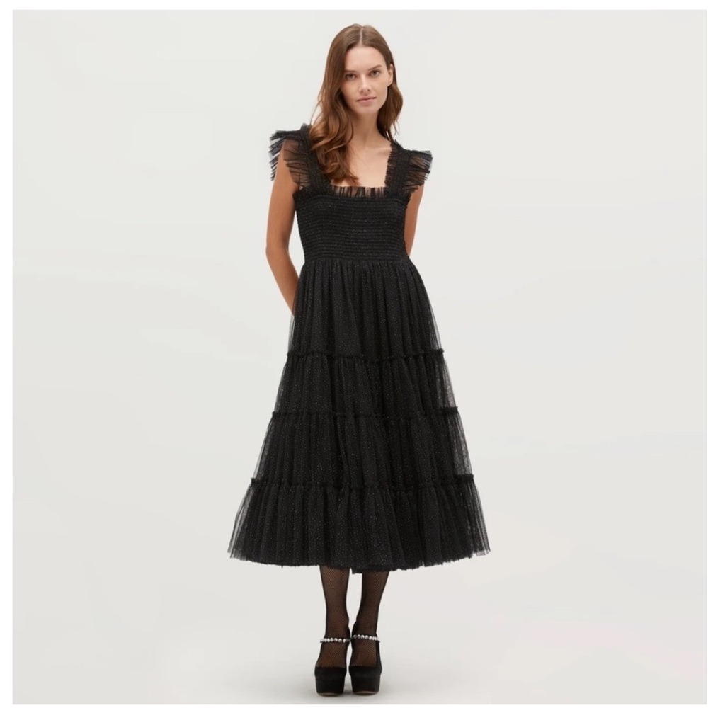 Hill House Home Ellie Nap Dress Small Black Tulle Glitter Collector Edition 2023
